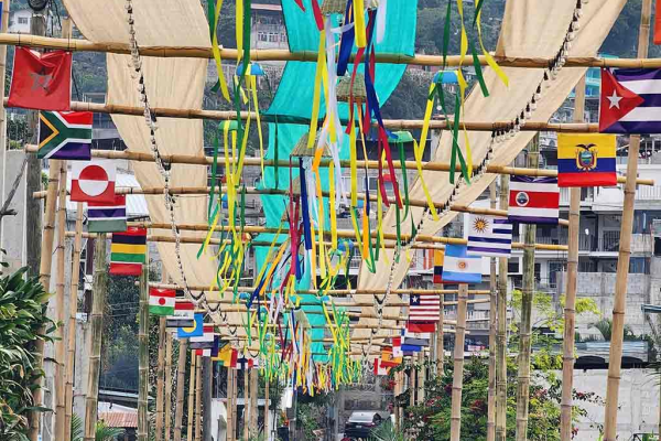 Cuba en Calle de las Banderas en San Pedro La Laguna, Guatemala