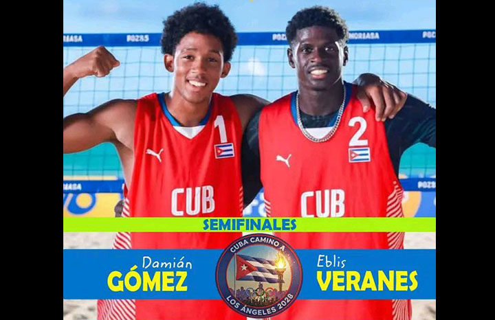 Dúo playero Gómez-Veranes en semifinales Etapa Final de Norceca