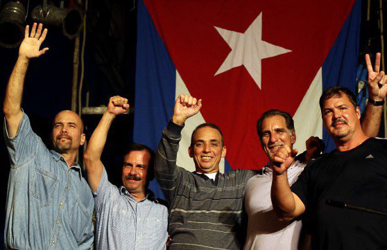 Rememora Cuba reencuentro de Los Cinco en La Habana