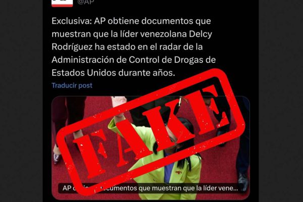 Gobierno de Venezuela desmiente fake news contra presidenta encargada