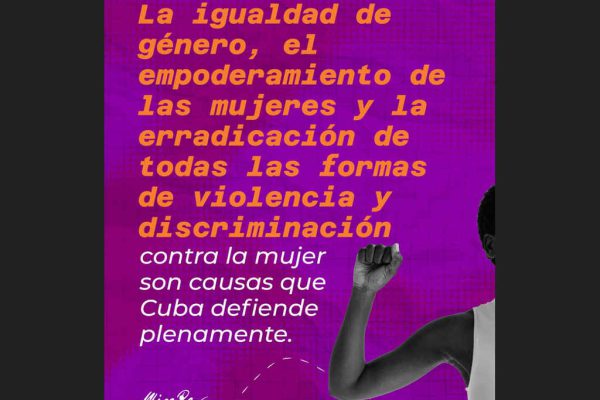 Cuba reafirma tolerancia cero ante violencia de género
