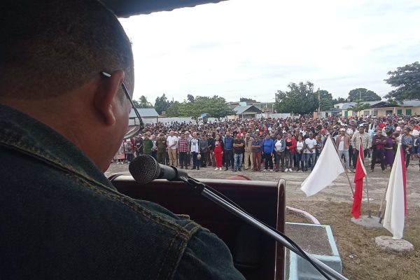 Reafirman en Vertientes convicción de defender la patria