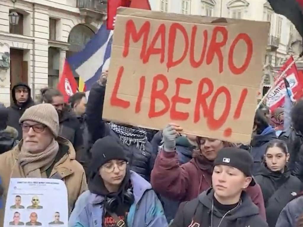 Crece en Italia rechazo al ataque y amenazas de EE.UU. contra Venezuela