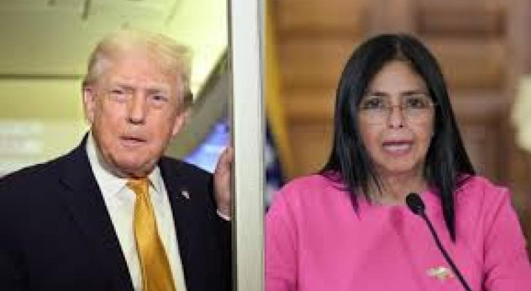 Presidenta encargada Delcy Rodríguez sostuvo diálogo con Donald Trump