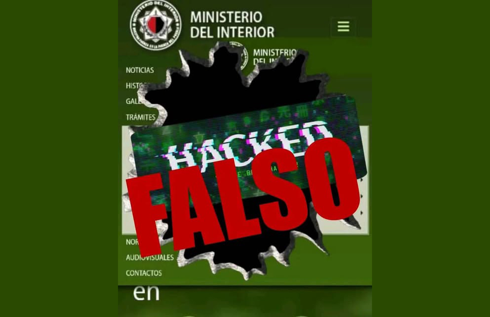 Desmiente Ministerio del Interior de Cuba ataque digital a sus sitios