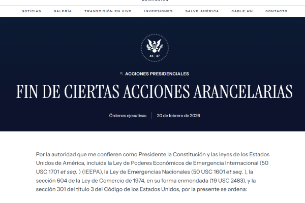 Trump firma revocación de determinados aranceles incluidos los de Orden Ejecutiva sobre Cuba