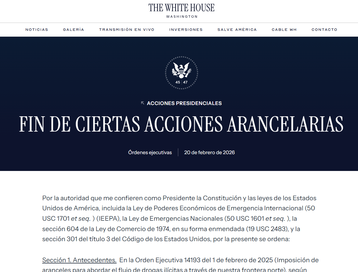 Trump firma revocación de determinados aranceles incluidos los de Orden Ejecutiva sobre Cuba