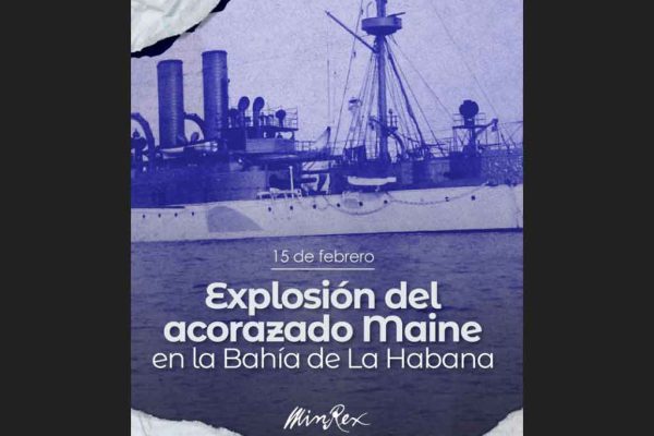 Recuerda Canciller de Cuba explosión de acorazado de Estados Unidos