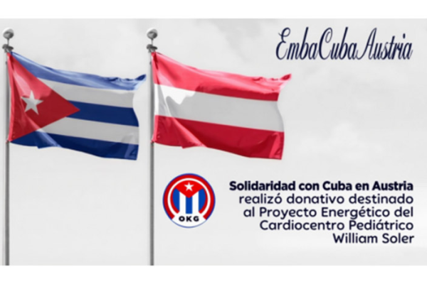 Realizan donativo para proyecto energético en Cardiocentro William Soler