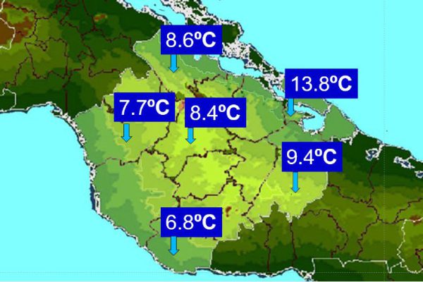 Camagüey con nuevos récords de temperatura mínima para febrero