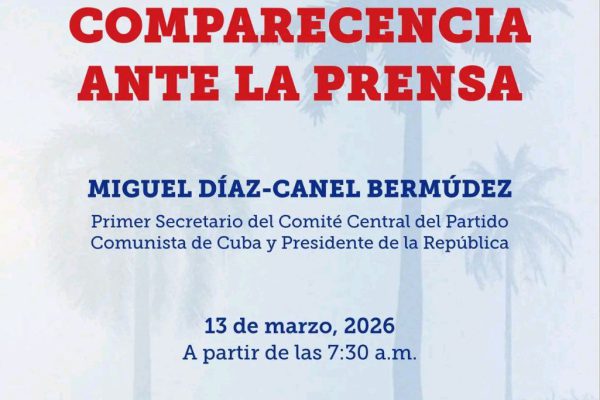 Presidente cubano, Miguel Díaz-Canel Bermúdez, comparecerá ante los medios este viernes 13 de marzo
