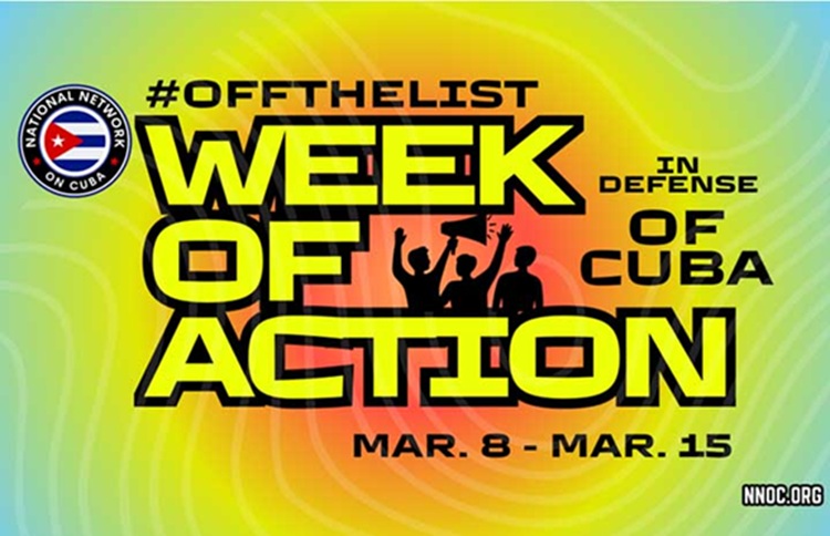 Red solidaria en Estadosa Unidos inicia Semana en defensa de Cuba