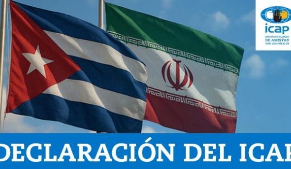 Nuestra firme solidaridad con el pueblo iraní: Declaración del ICAP