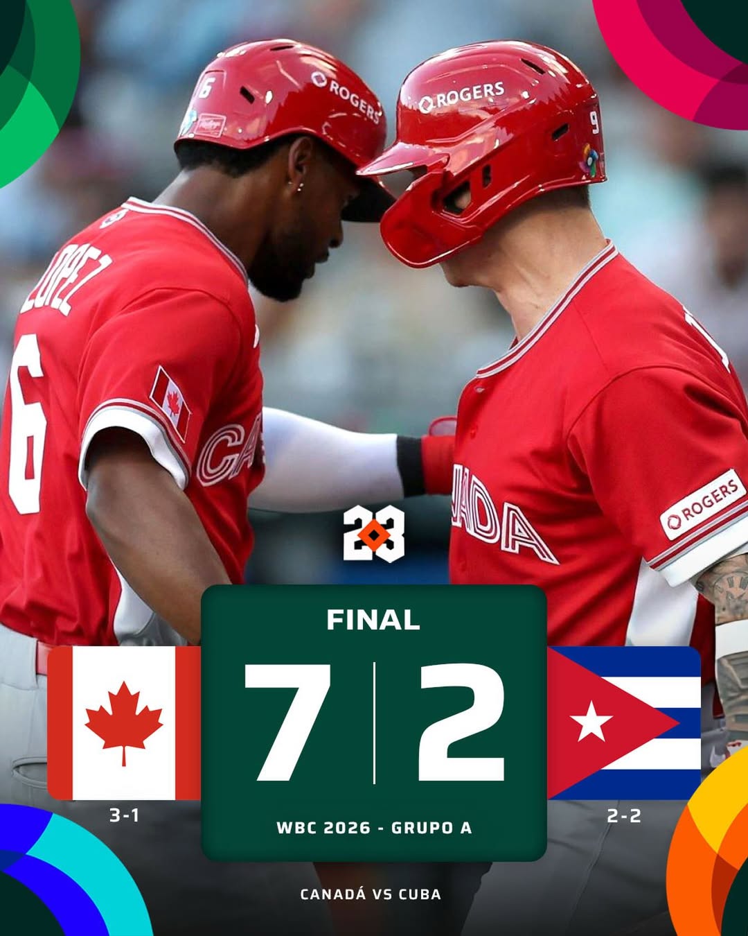 Cuba cae ante Canadá y se despide del Clásico Mundial