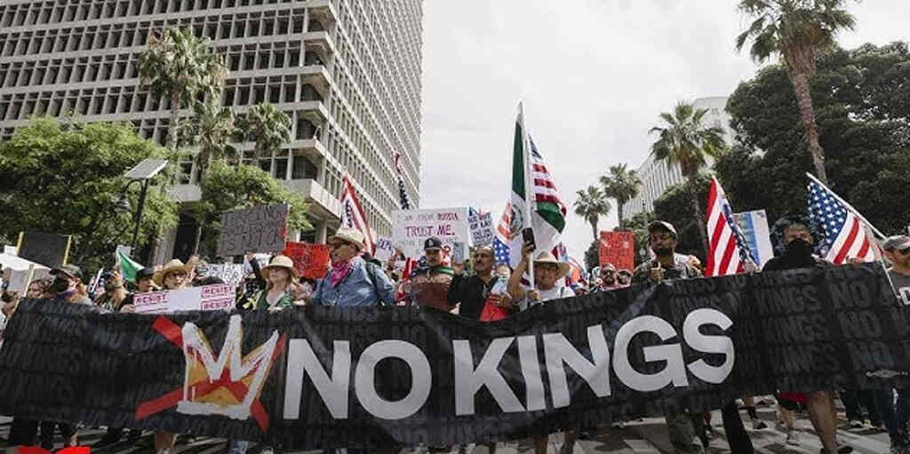 Movilización masiva No Kings en EE.UU. contra políticas de Trump