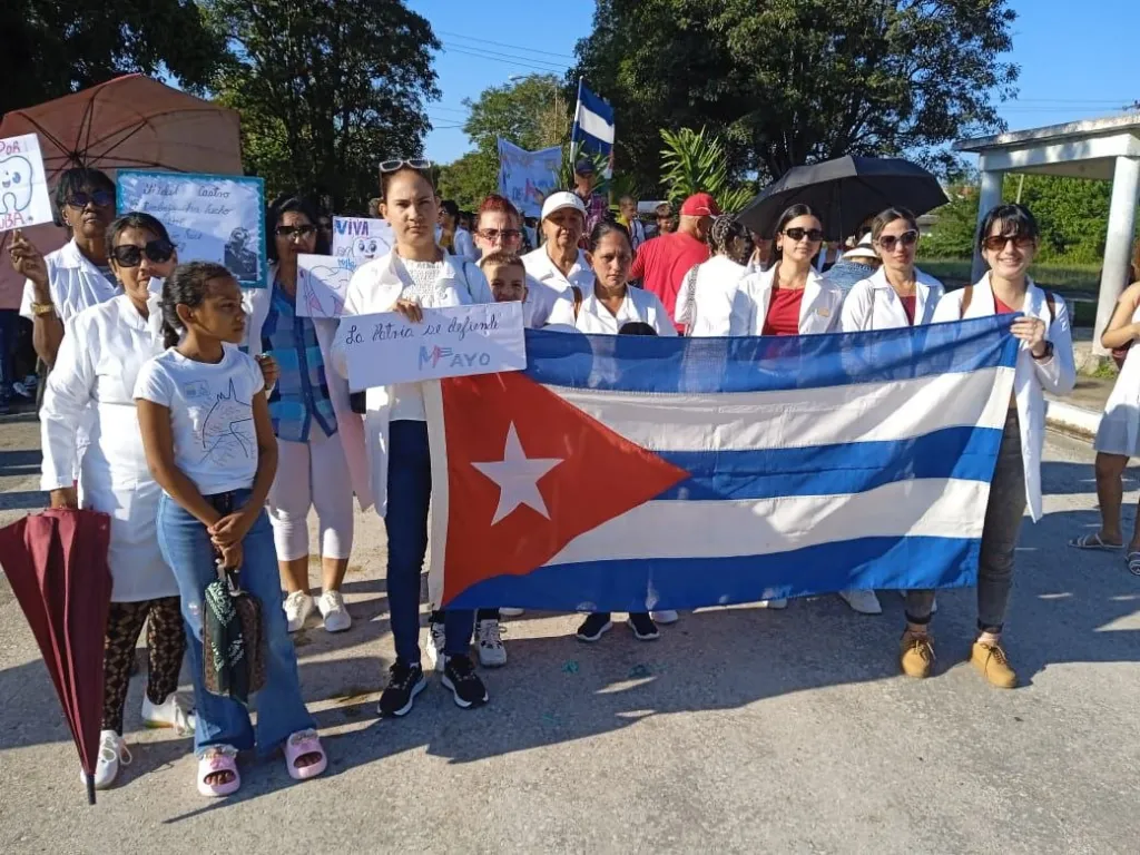 Trabajadores de Minas en marcha por el Día del Proletariado Mundial