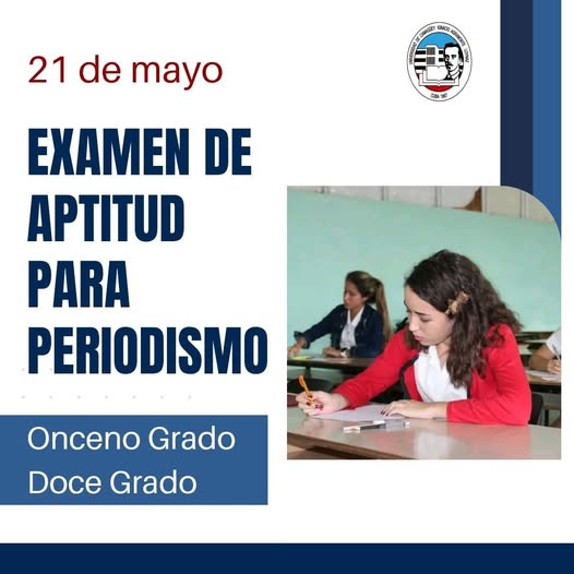 Examen de aptitud para el ingreso a la carrera de Periodismo