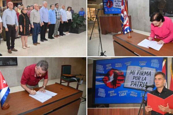 Partido cubano apoya movimiento Mi firma por la Patria