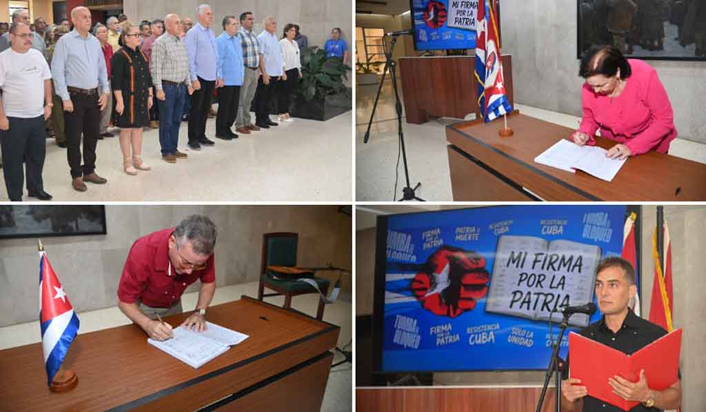 Partido cubano apoya movimiento Mi firma por la Patria