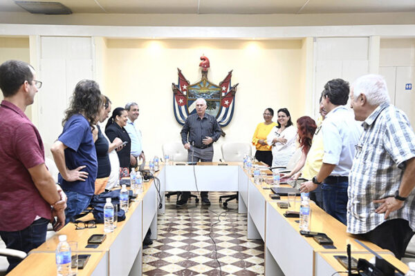 Visitó presidente Díaz-Canel la Universidad de La Habana