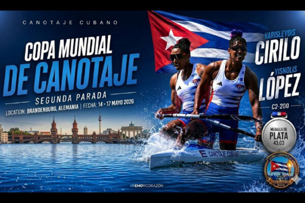 Plata para canoístas cubanas Cirilo-López en Copa Mundial de Brandemburgo