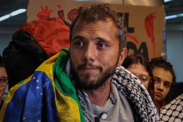 Reportan en Brasil liberación de activista secuestrado por Israel