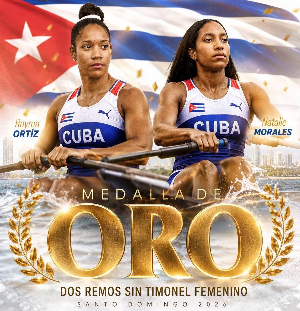 Logran remeros cubanos oro, plata y bronce en Santo Domingo 2026