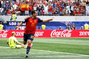 España a semis con monólogo sobre Bélgica