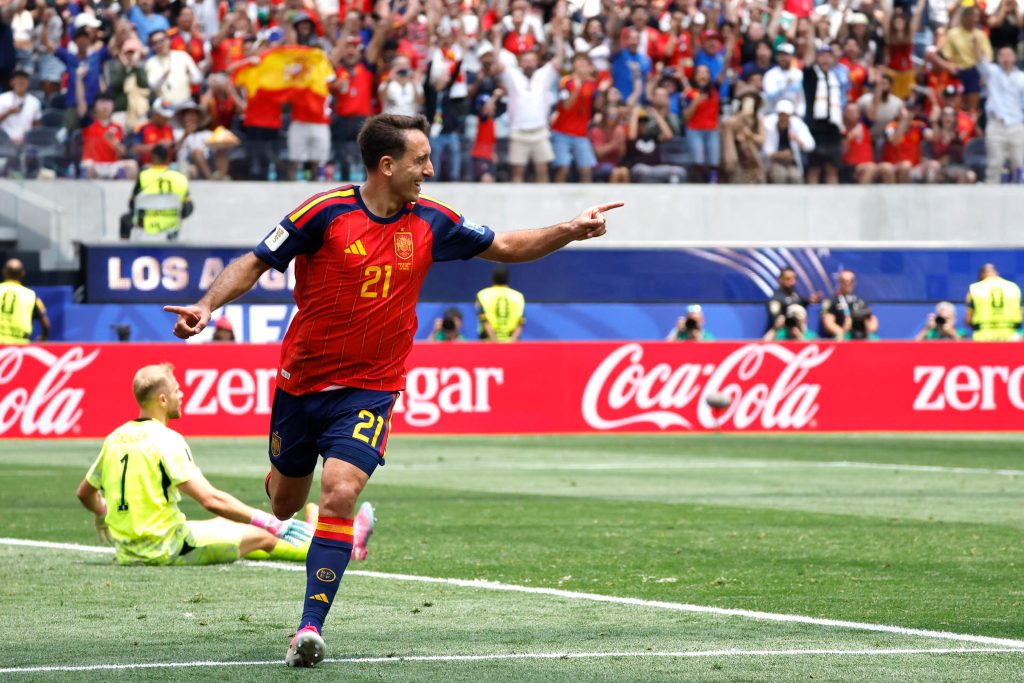España a semis con monólogo sobre Bélgica
