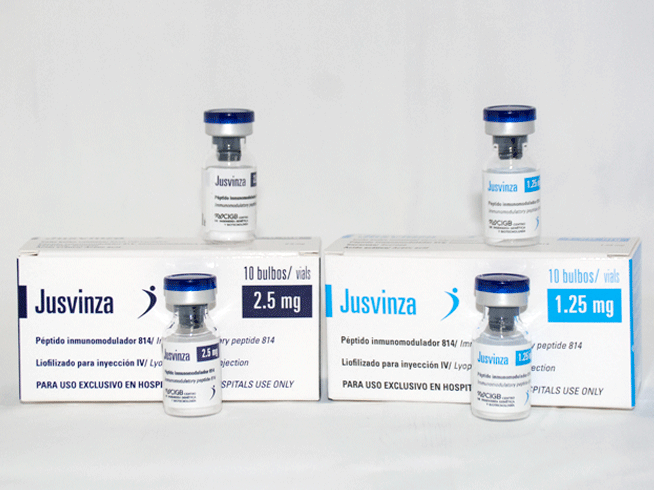 Destaca CIGB resultados de medicamento Jusvinza