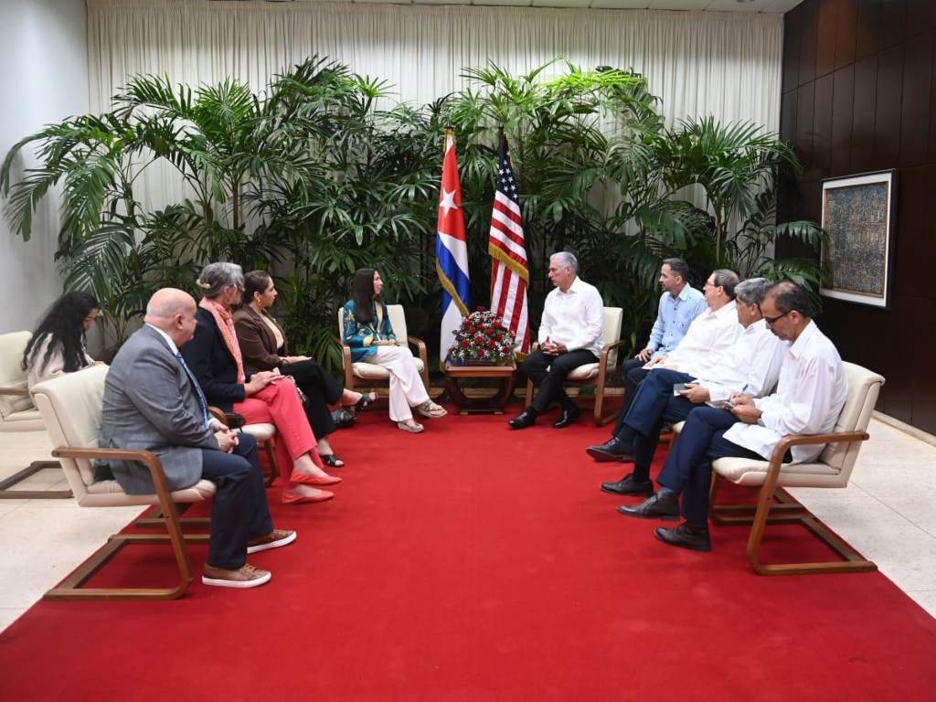 Presidente de Cuba se reunió con representantes del Congreso de Estados Unidos