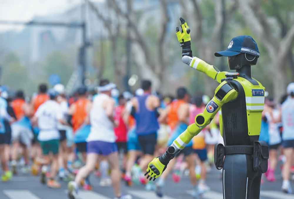 Conoce al primer escuadrón de robots policías de tráfico de China