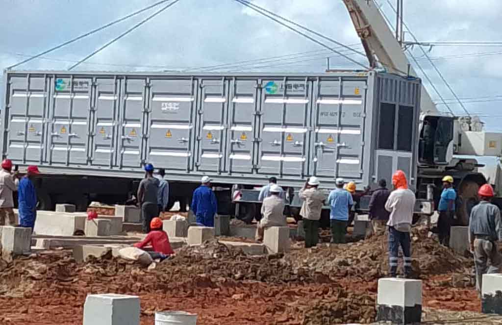 Avanza en Cuba montaje de sistema de almacenamiento energético