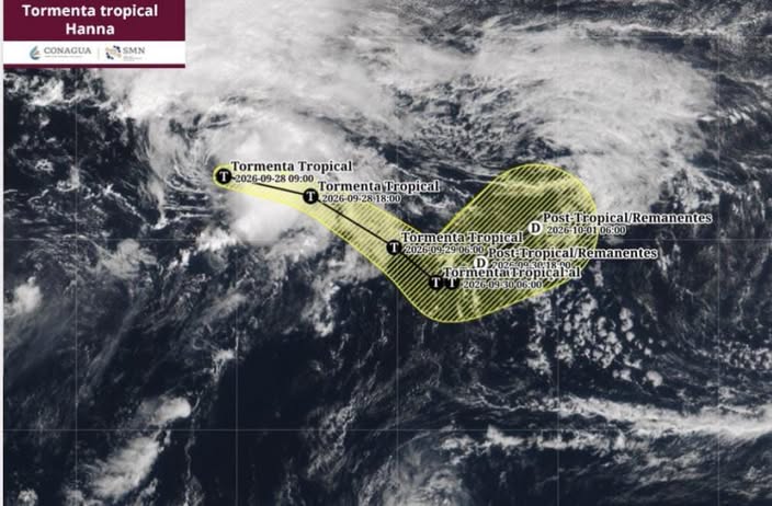 Se formó la tormenta tropical Hanna