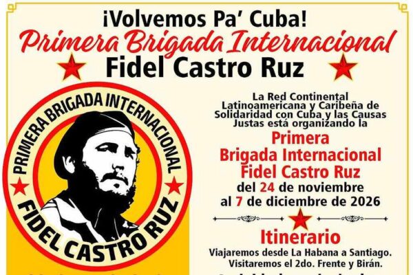 Promueven en Argentina 1ra Brigada Internacional Fidel Castro Ruz