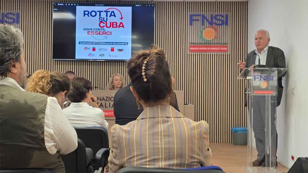 Denuncia del bloqueo Estados Unidos une a delegación italiana rumbo a Cuba