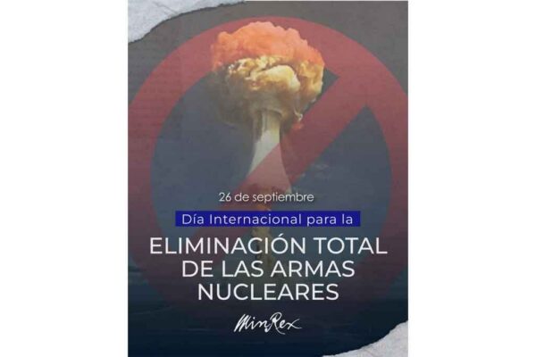Cuba reafirma compromiso con desarme nuclear