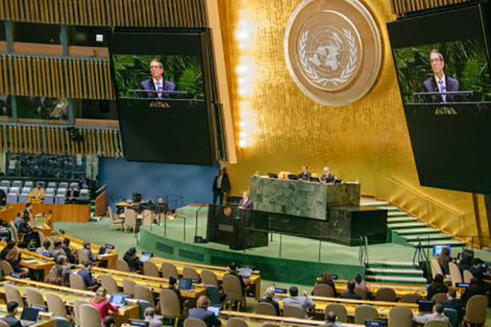 Intervención del Canciller cubano en debate sobre el bloqueo en la ONU