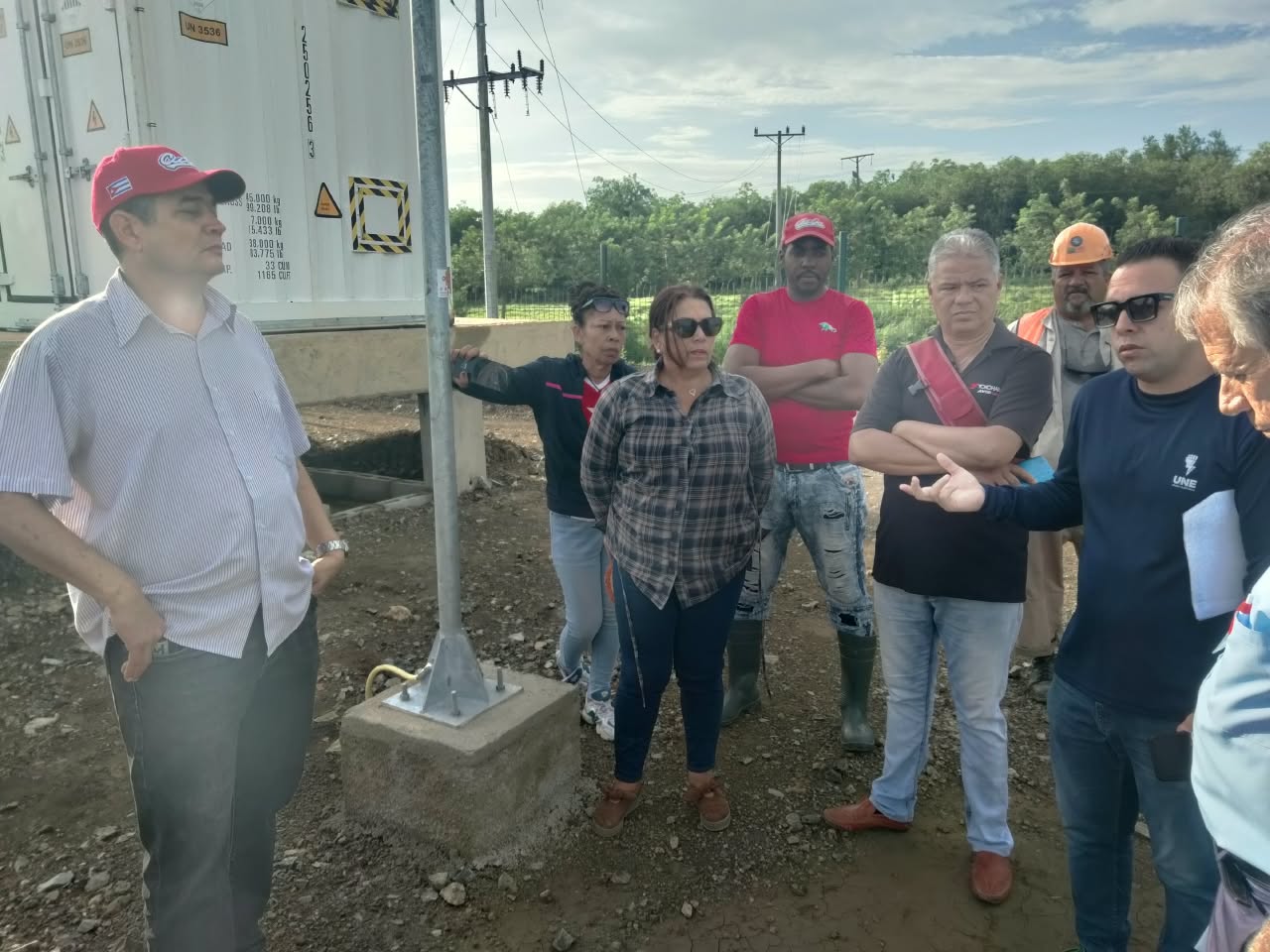 Constatan en Guáimaro avances en la ejecución de parque fotovoltaico