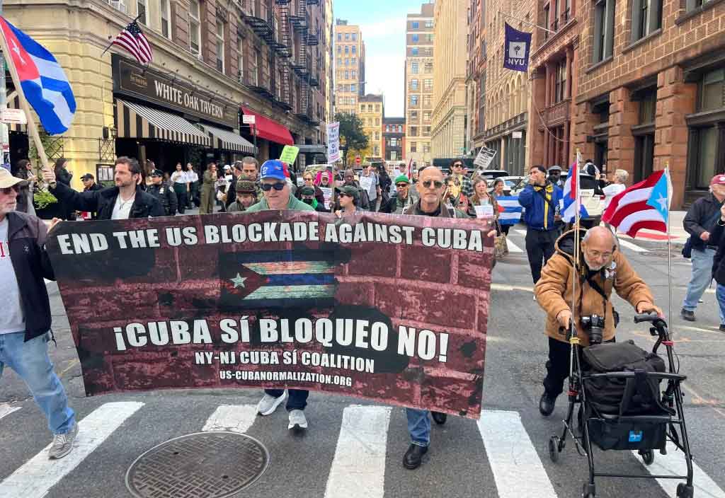 Abrazo a Cuba y protestas contra el bloqueo recorrieron Estados Unidos