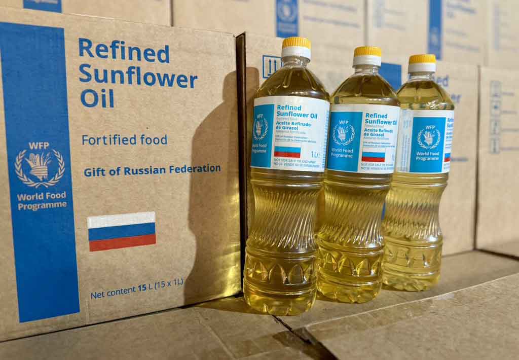 Rusia entrega a Cuba 750 toneladas de aceite vegetal